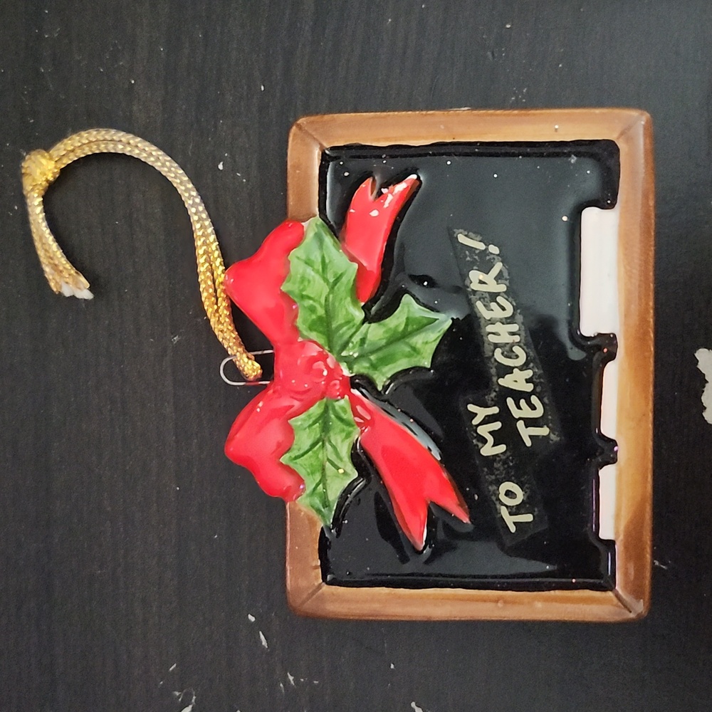 Vintage Teacher Tree Ornament